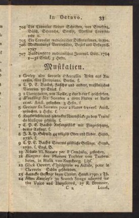 33-38, Musikalien. - Anhang.