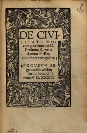 De Civilitate Morum puerilium