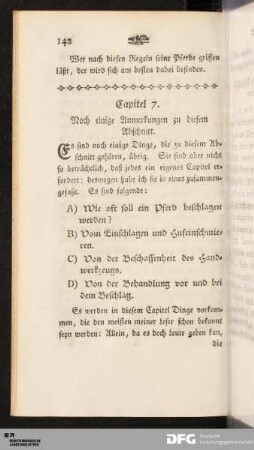 Capitel 7. Noch einige Anmerkungen zu diesem Abschnitt.