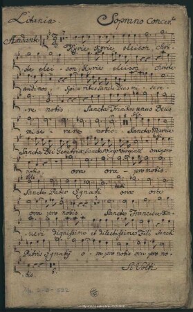 Litanies - Mus.2-D-522 : V (X), Coro, orch