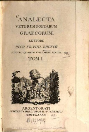 Analecta Veterum Poetarum Graecorum, 1