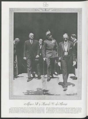 Alfonso XIII y Marcelo T. de Alvear