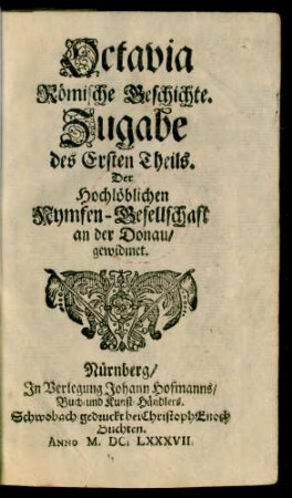 1, Zugabe: Octavia Römische Geschichte