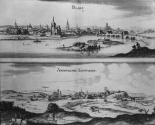 Blois, Ansichten von Blois und Angoulême, Topogr. Galliae V.; Merian, Caspar
