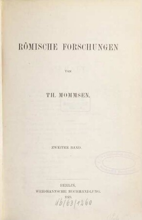 Römische Forschungen, 2