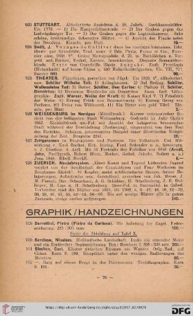 Graphik / Handzeichnungen (929-1000)