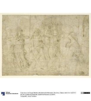 Musizierende Mänaden, Bacchus, Satyrn