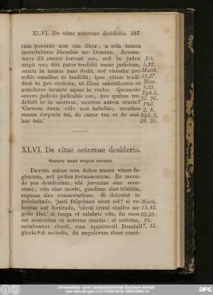 XLVI. De vitae aeternae desiderio.