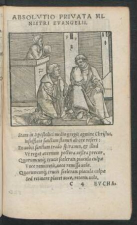 Absolutio Privata Ministri Evangelii.