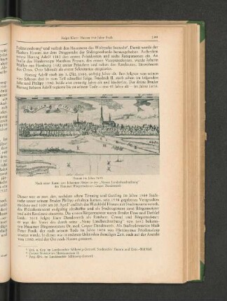 Husum im Jahre 1651