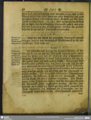 §. 39. Ob die Verknüpffung der geoffenbahrten Wahrheiten so viel als ein Beweiß aus der Vernunfft sey?