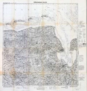 Reichskarte: Einheitsblatt 31b (1cm-Karte) Wilhelmshaven-Aurich