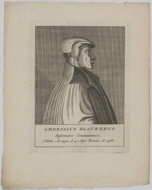 Bildnis des Ambrosius Blaurerus