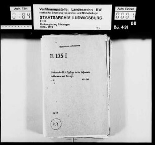Allmanden u. Realgemeinderechte zu Zipplingen und in den Teilgemeinden Sechtenhausen und Wössingen