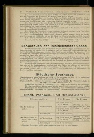 Schuldbuch der Residenzstadt Cassel