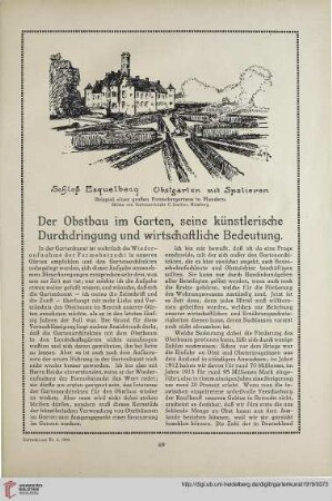 32: Der Obstbau im Garten, seine künstlerische Durchdringung und wirtschaftliche Bedeutung