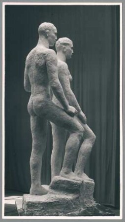 Emporsteigendes Menschenpaar, 1931, Gips