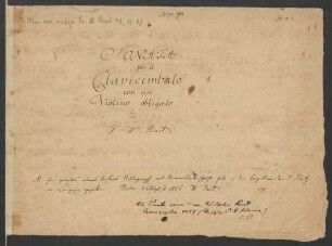 Sonaten; cemb, vl; h-Moll; CzaR 50