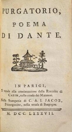 Purgatorio : poema di Dante