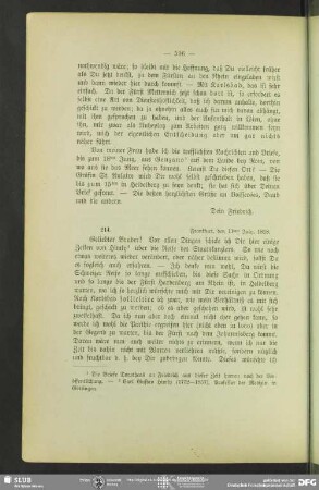 Friedrich von Schlegel an August Wilhelm von Schlegel, Frankfurt am Main, 11.07.1818
