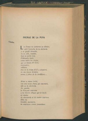 Poemas de la puna : Chicha [y] El salar [y] Regreso