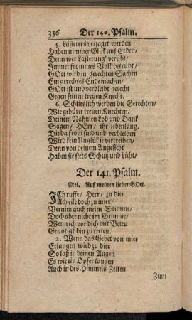 Der 141. - 150. Psalm