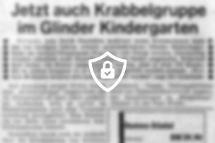 Jetzt auch Krabbelgruppe im Glinder Kindergarten