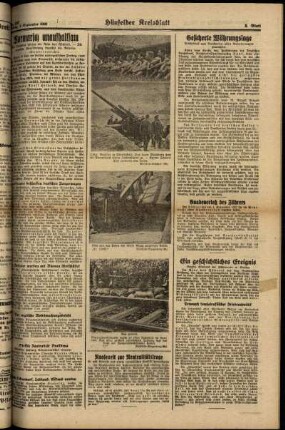 Zweite Ausgabe vom Montag, den 04. September 1939.