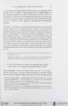 6. Verb-Verb-Junktionen zwischen Grammatik und Lexikon: Die Verben, die vorzugsweise grammatikalisiert werden