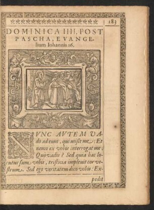 Dominica IIII. Post Pascha, Evangelium Iohannis 16.
