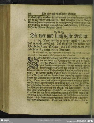 Die vier und funffzigste Predigt