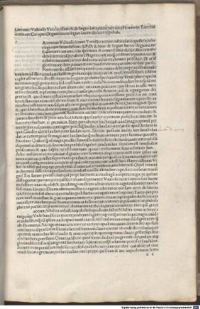 Laurentii Vallensis Opus Elegantiarum lingue Latinae