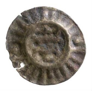 Münze, Pfennig, Ende 14. Jh