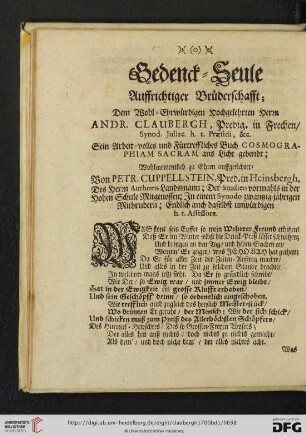 Gedenck-Seule