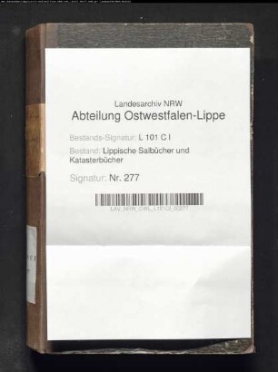Konzept des Salbuch der ehem. Vogtei Langenholzhausen von 1858, Bd. 1