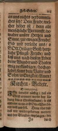 Kirchen-Gebete