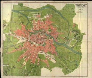 Neuer Plan Der Stadt Breslau.