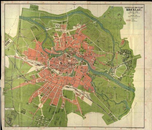 Neuer Plan Der Stadt Breslau.