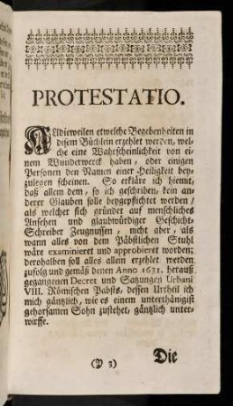 Protestatio