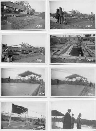 Betonfahrbahndecke Echterdingen - Plieningen Einbauen und Verdichten der Betondecke