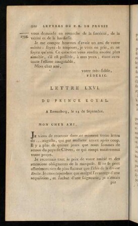 320-331, Lettre LXVI.-LXVIII.