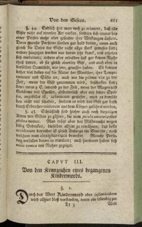 Caput III. Von den Kennzeichen eines begangenen Kindermords.