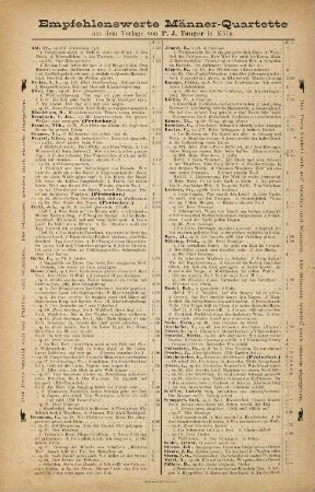 Sechs einfache Lieder für vierstimmigen Männerchor : op. 42, 3. Aerger : Ich ärg're mich so stumm und dumm