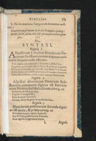 III. De Syntaxi.