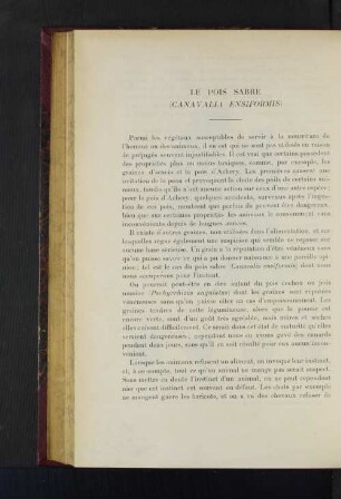 Le Pois Sabre.