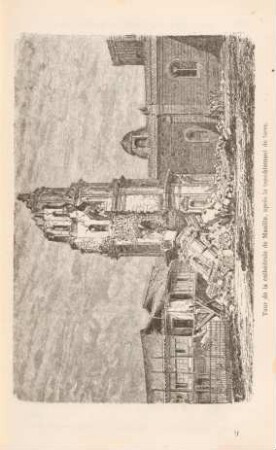 Tour de la cathédrale de Manille, après le tremblement de terre