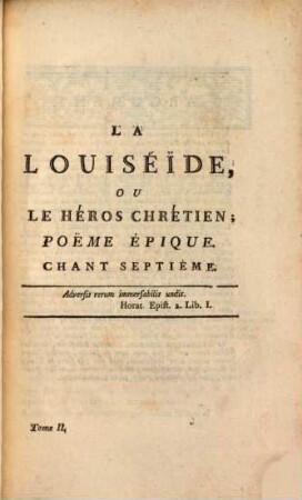 La Louiséïde, Ou Le Héros Chrétien : Poëme Épique, 2