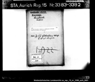 Die dem Schankwirt Johann C.J. Goldenstein in Wrisse erteilte Erlaubnis zum Kramhandel