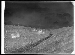Staustufe Gerlachshausen-Volkach, Umgehungskanal. Blick von der Ostböschung bei Kanal-km 4,6 in Richtung Volkach.