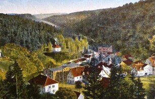 Historische Ansicht von Mägdesprung : Historisches Ansicht des Harzortes Mägdesprung, Repro 2004, Uwe Gerig